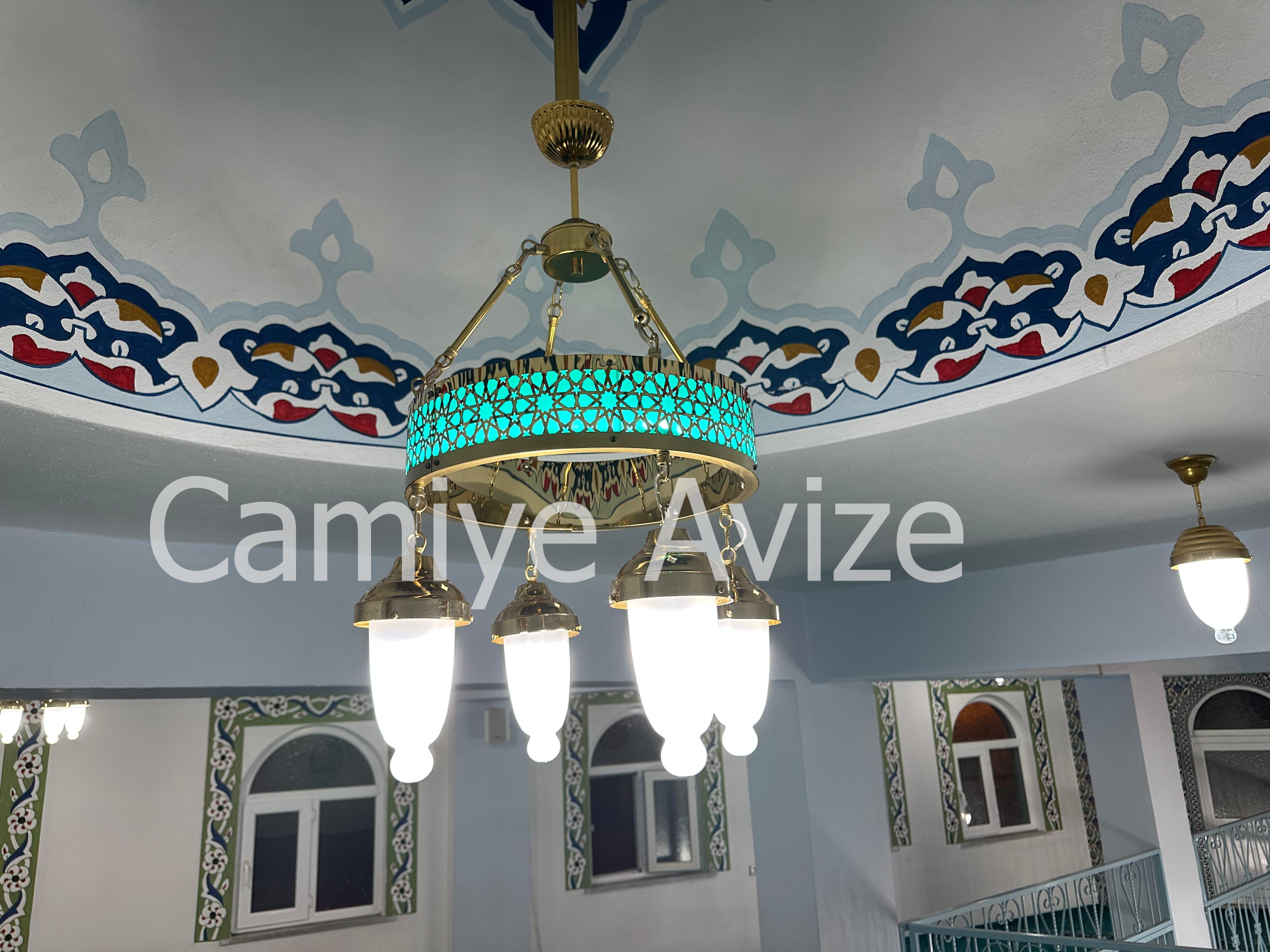 4%20kandilli%20selçuklu%20turkuaz%20sinan%20halkası%20cami%20avizesi