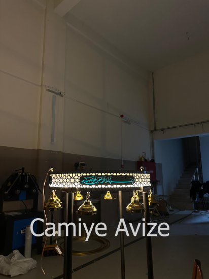 6 kandilli paslanmaz sinan halkası Cami avizesi