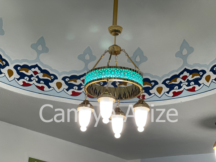 4 kandilli selçuklu sinan halkası cami avizesi