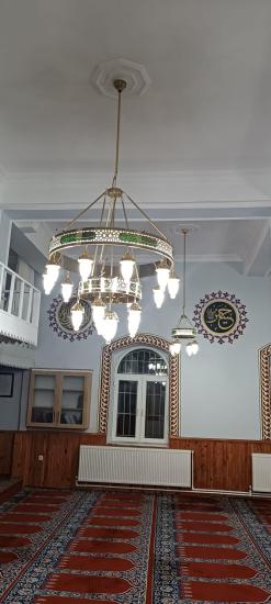 Üçlü Yeşil Besmeleli Selçuklu Sinan Halkası Cami Avizesi